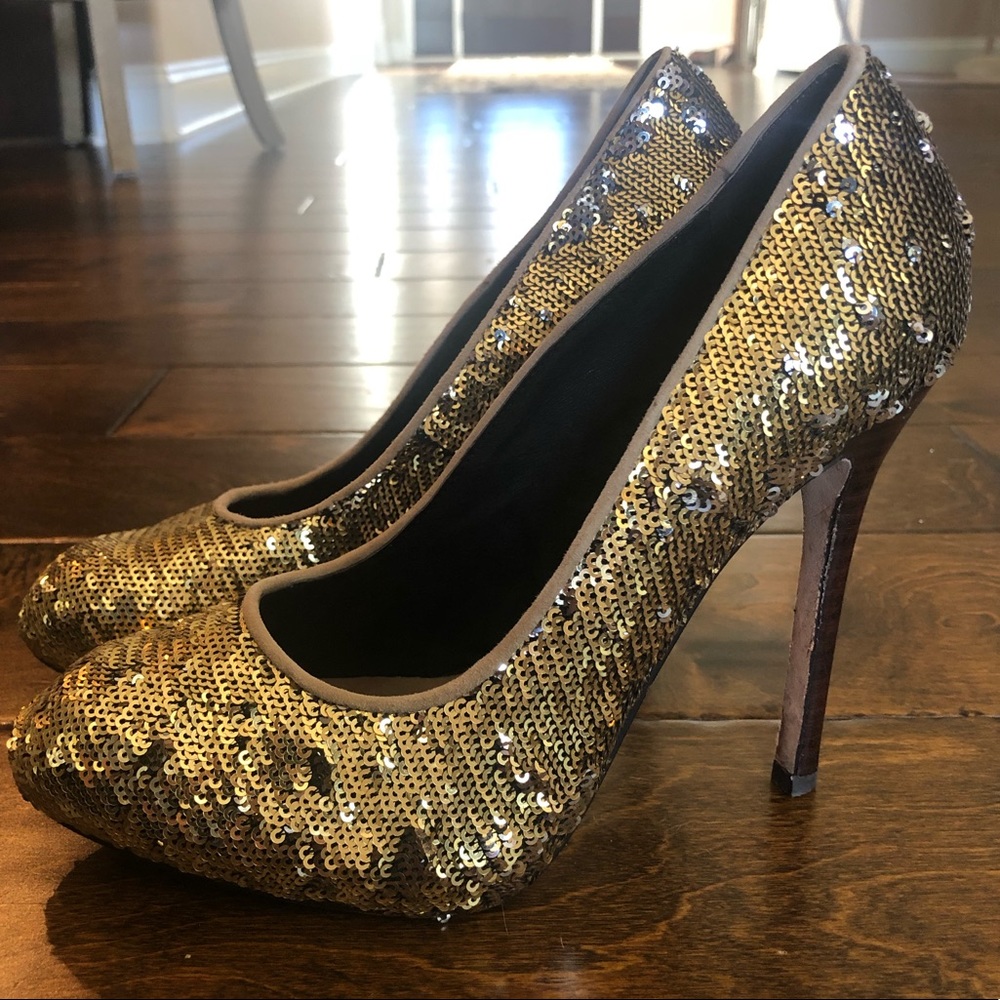 Sequin heels